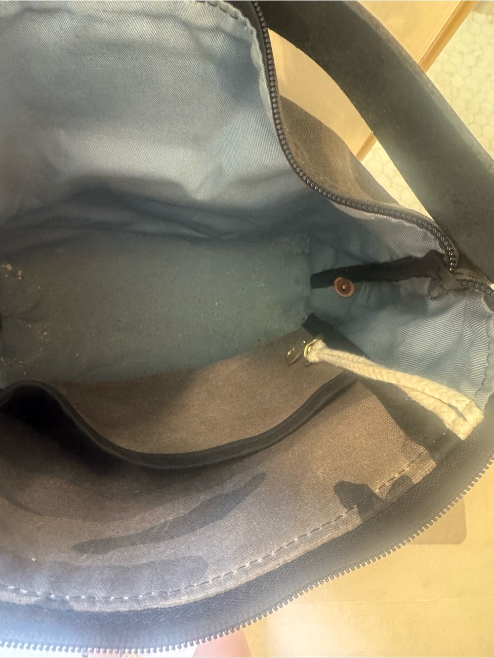 Meanwhile Back on the Farm Leather and Canvas Crossbody/Shoulder Bag - Picture 5 of 5